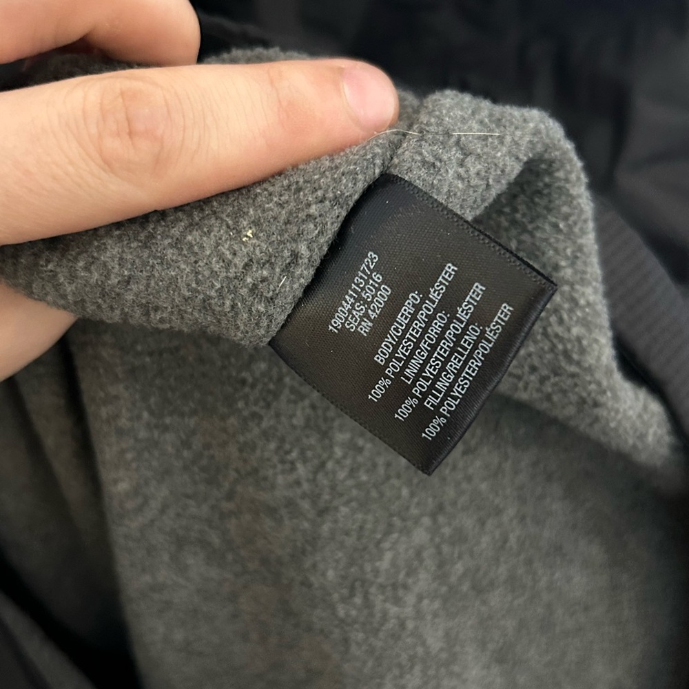 Basic Editions Men's Black Puffer Jacket - Picture 4 of 4